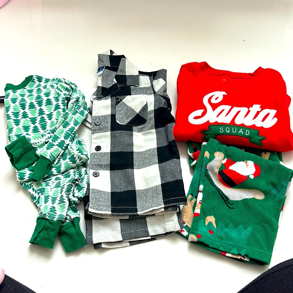 Kids Holiday Bundle size 3 PJ sets